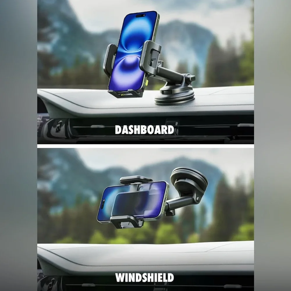 Bracketron Cell Phone Holder TripGrip Dashboard & Windshield, One-Hand Release